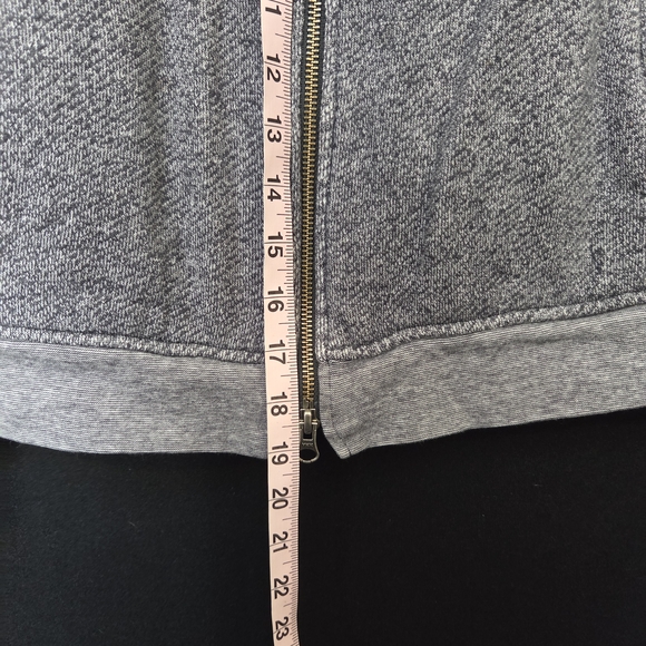 J. Jill Gray Zip-Up Sweater 100% Cotton - Picture 8 of 8